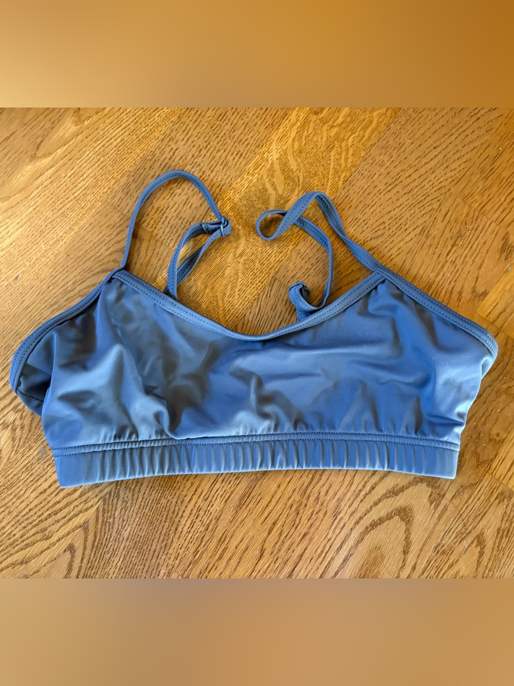 Balera gray competitive style bra top - size AS